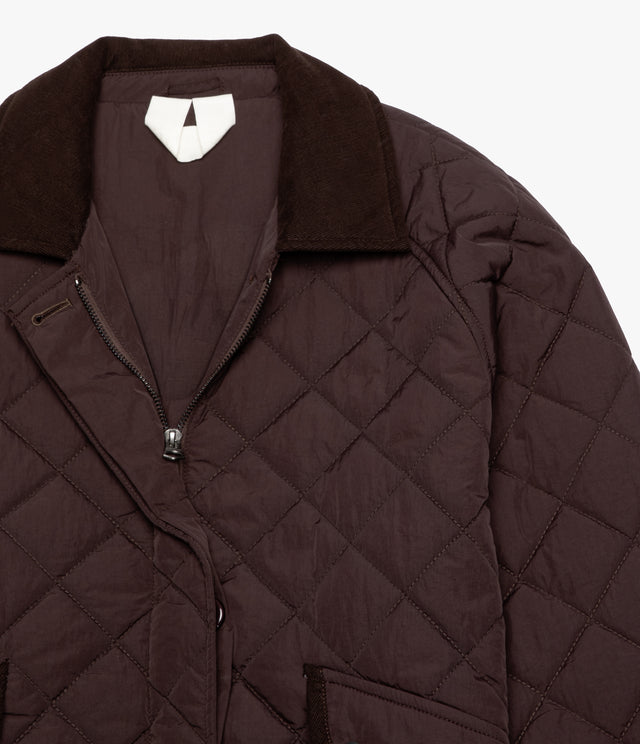 Parka Mujer Quilt Vintage Burdeo