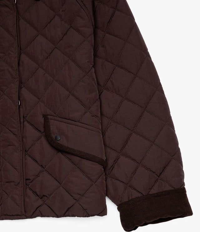 Parka Mujer Quilt Vintage Burdeo