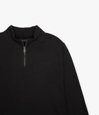 Polerón Hombre Algodón Half Zipper Teo Gris