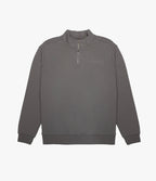 Polerón Hombre Algodón Half Zipper Teo Verde