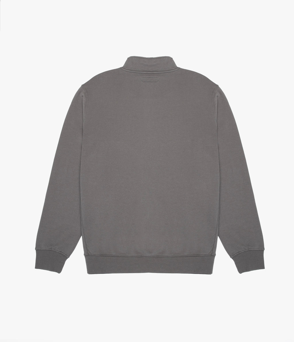 Polerón Hombre Algodón Half Zipper Teo Verde