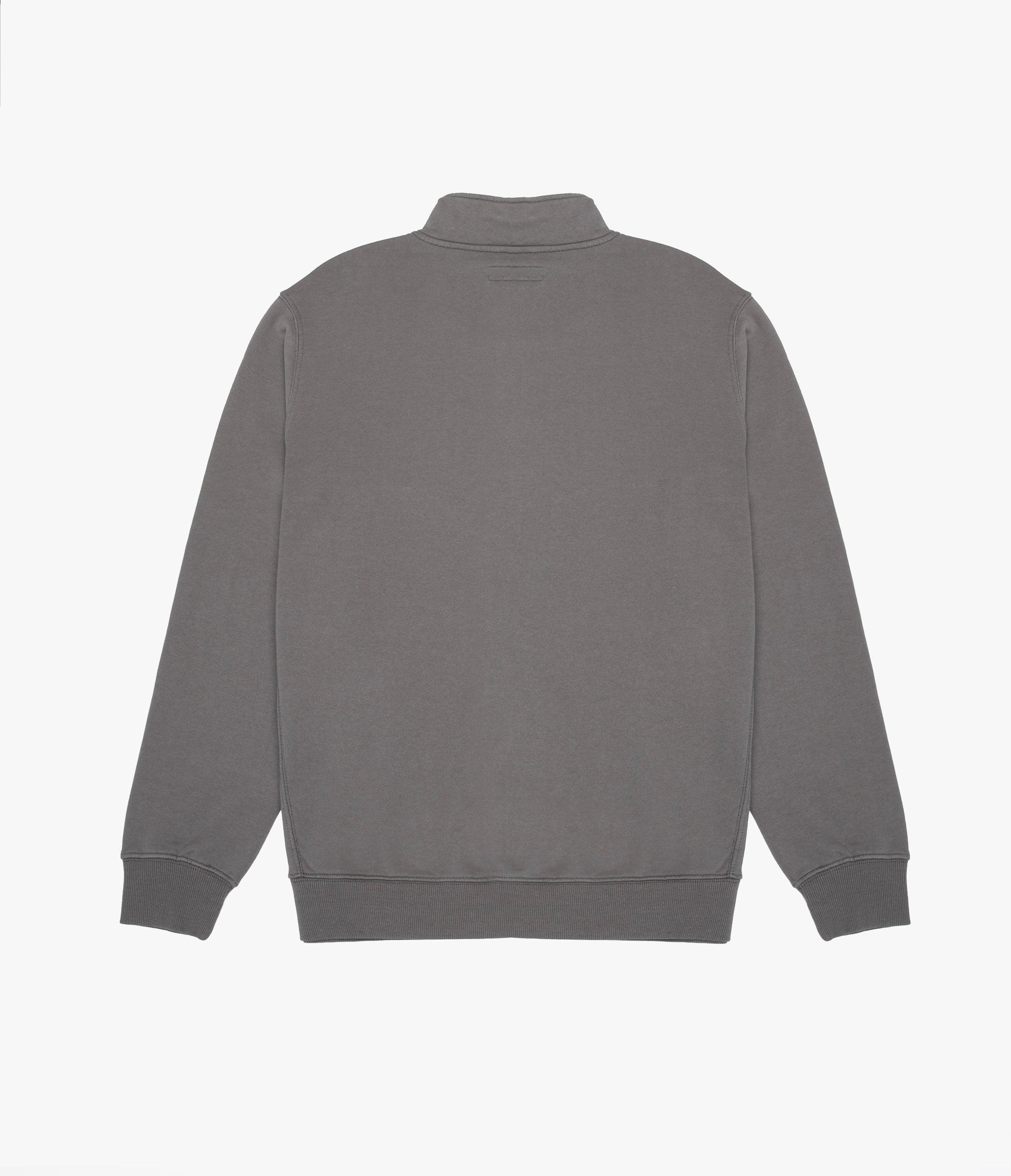 Polerón Hombre Algodón Half Zipper Teo Verde