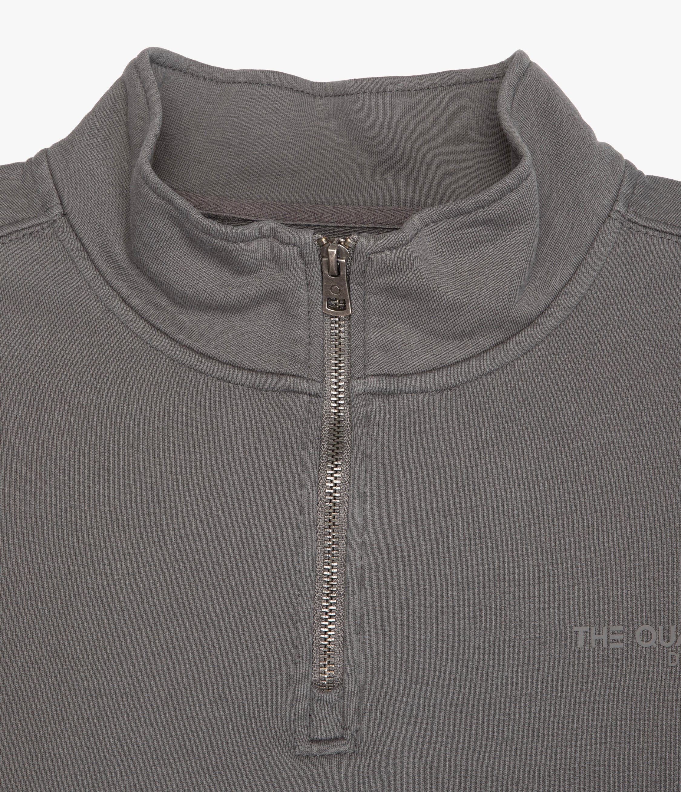 Polerón Hombre Algodón Half Zipper Teo Verde