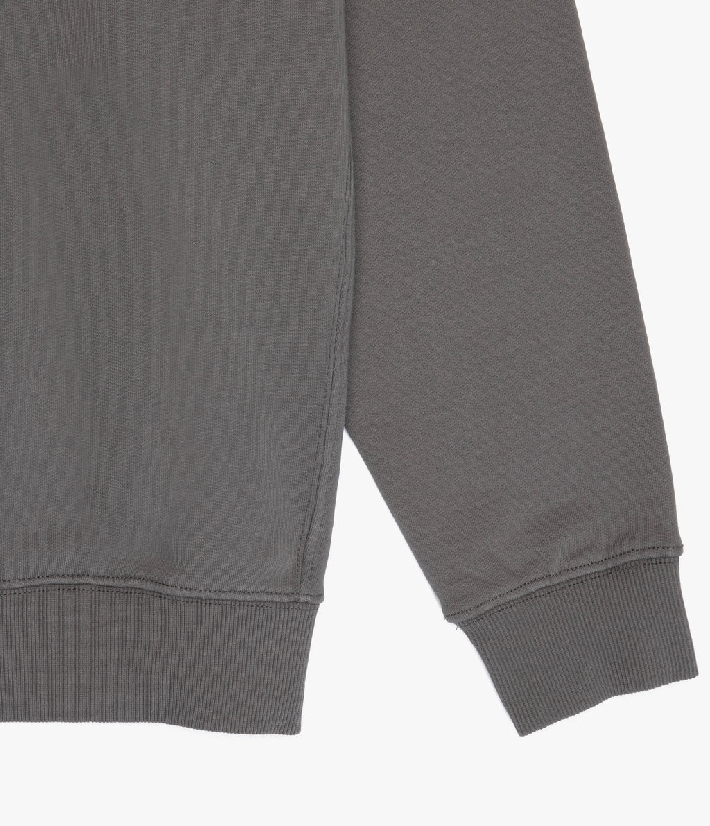 Polerón Hombre Algodón Half Zipper Teo Verde