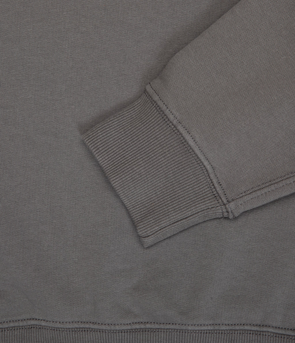 Polerón Hombre Algodón Half Zipper Teo Verde
