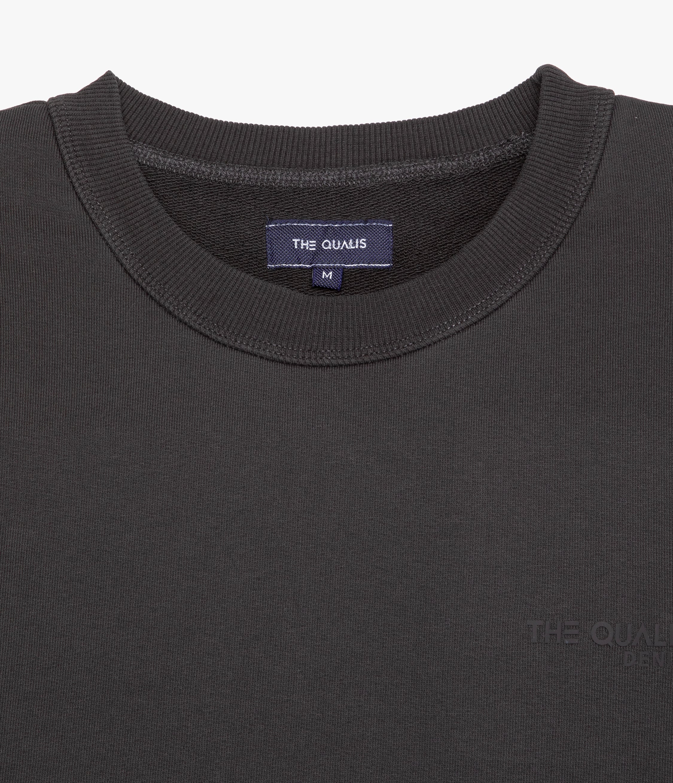 Polerón Hombre Algodón Cuello Redondo Teo Gris
