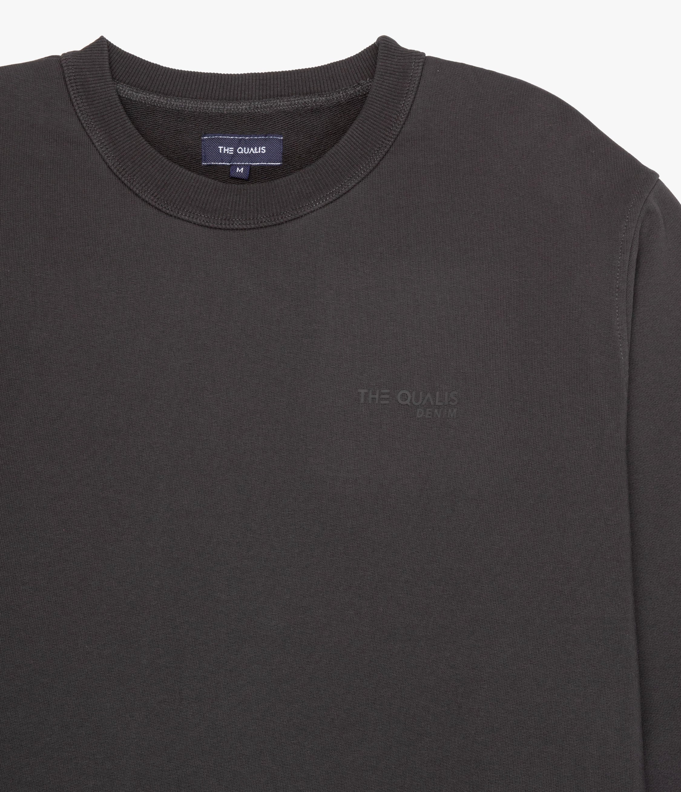 Polerón Hombre Algodón Cuello Redondo Teo Gris