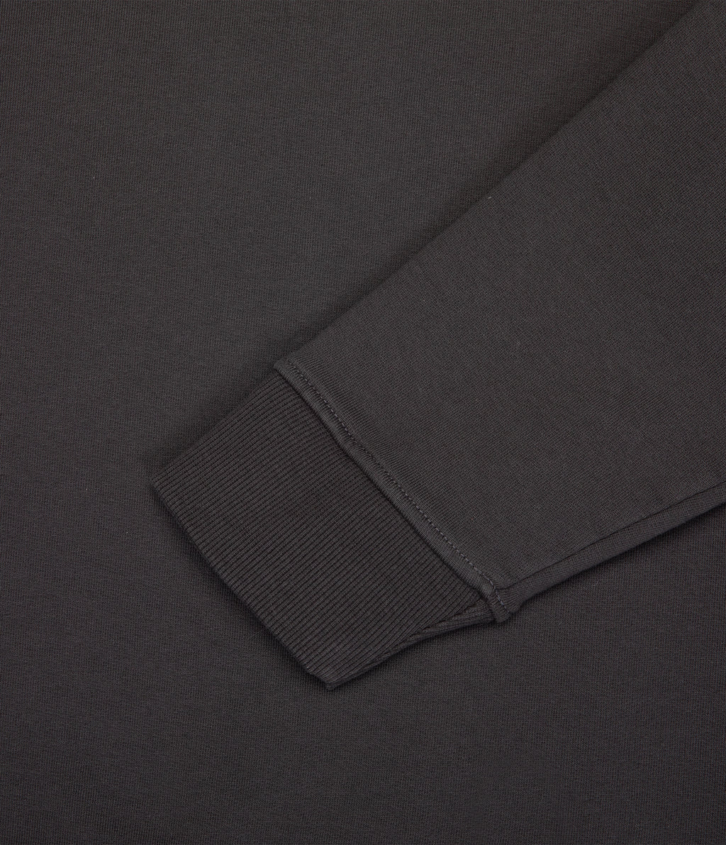Polerón Hombre Algodón Cuello Redondo Teo Gris