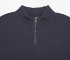 Polerón Hombre Algodón Half Zipper Teo Azul Marino