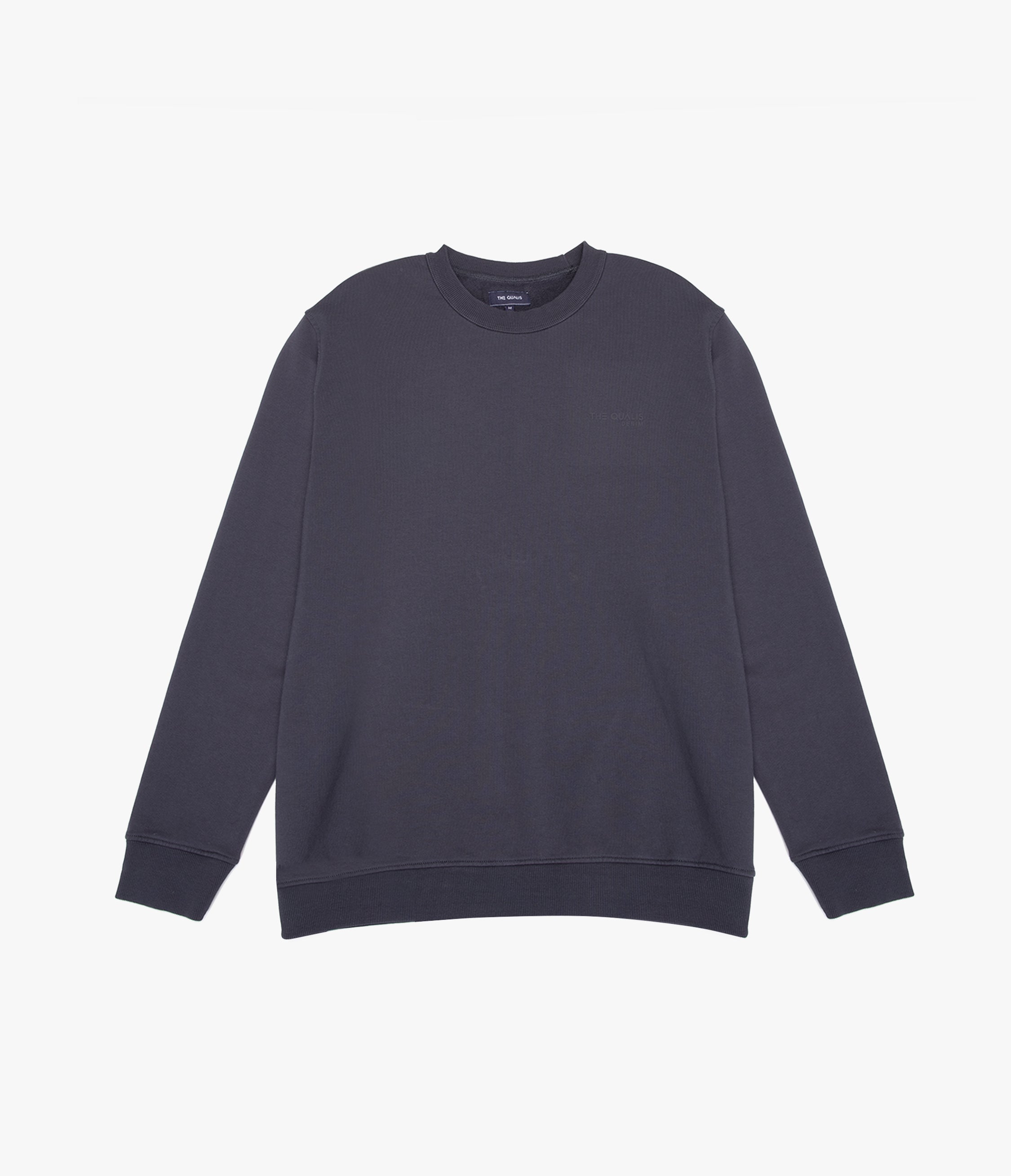 Polerón Hombre Algodón Cuello Redondo Teo Azul Marino