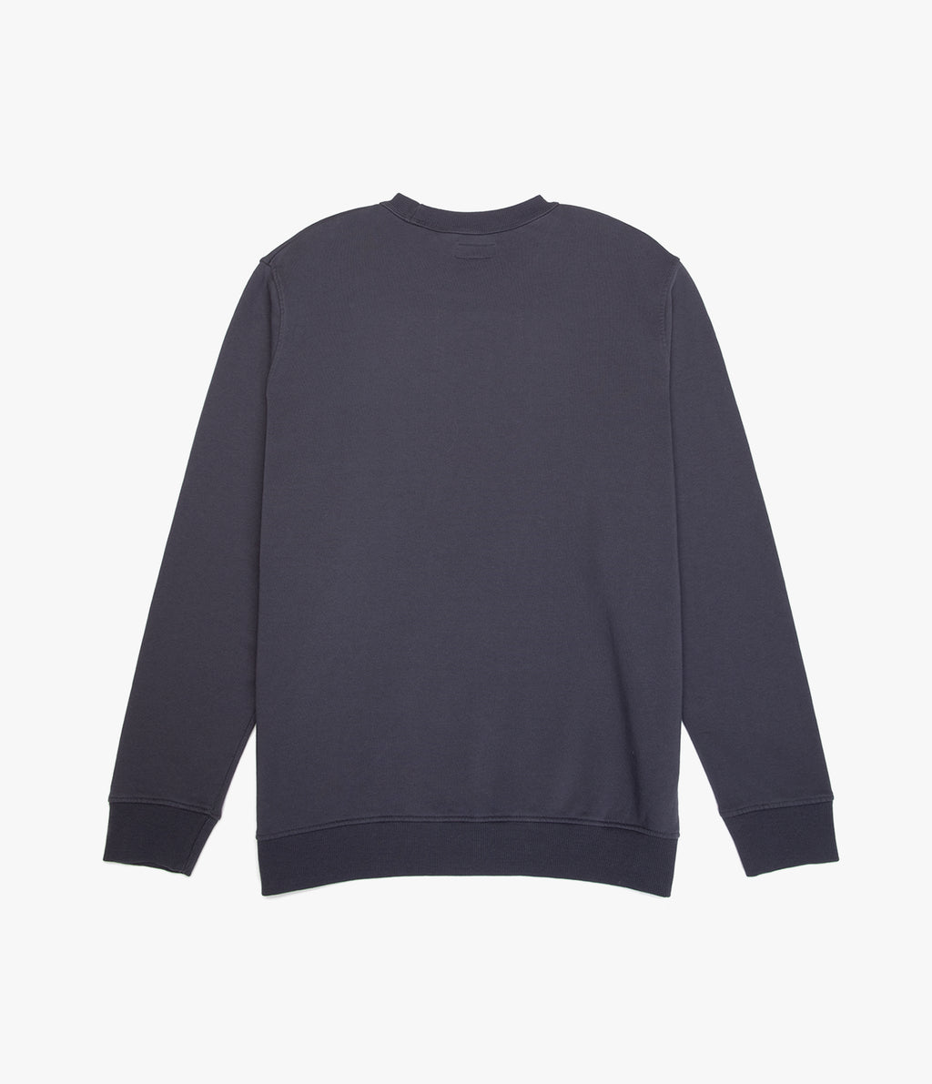 Polerón Hombre Algodón Cuello Redondo Teo Azul Marino