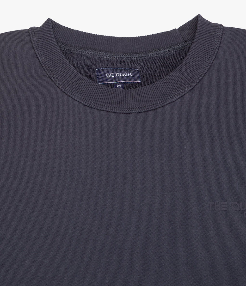 Polerón Hombre Algodón Cuello Redondo Teo Azul Marino