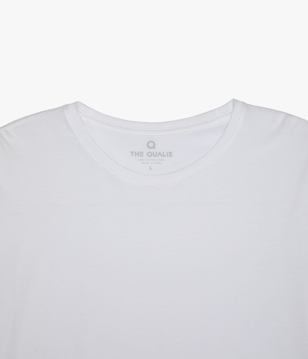 Polera Básica Hombre 100% algodón Pima Blanca