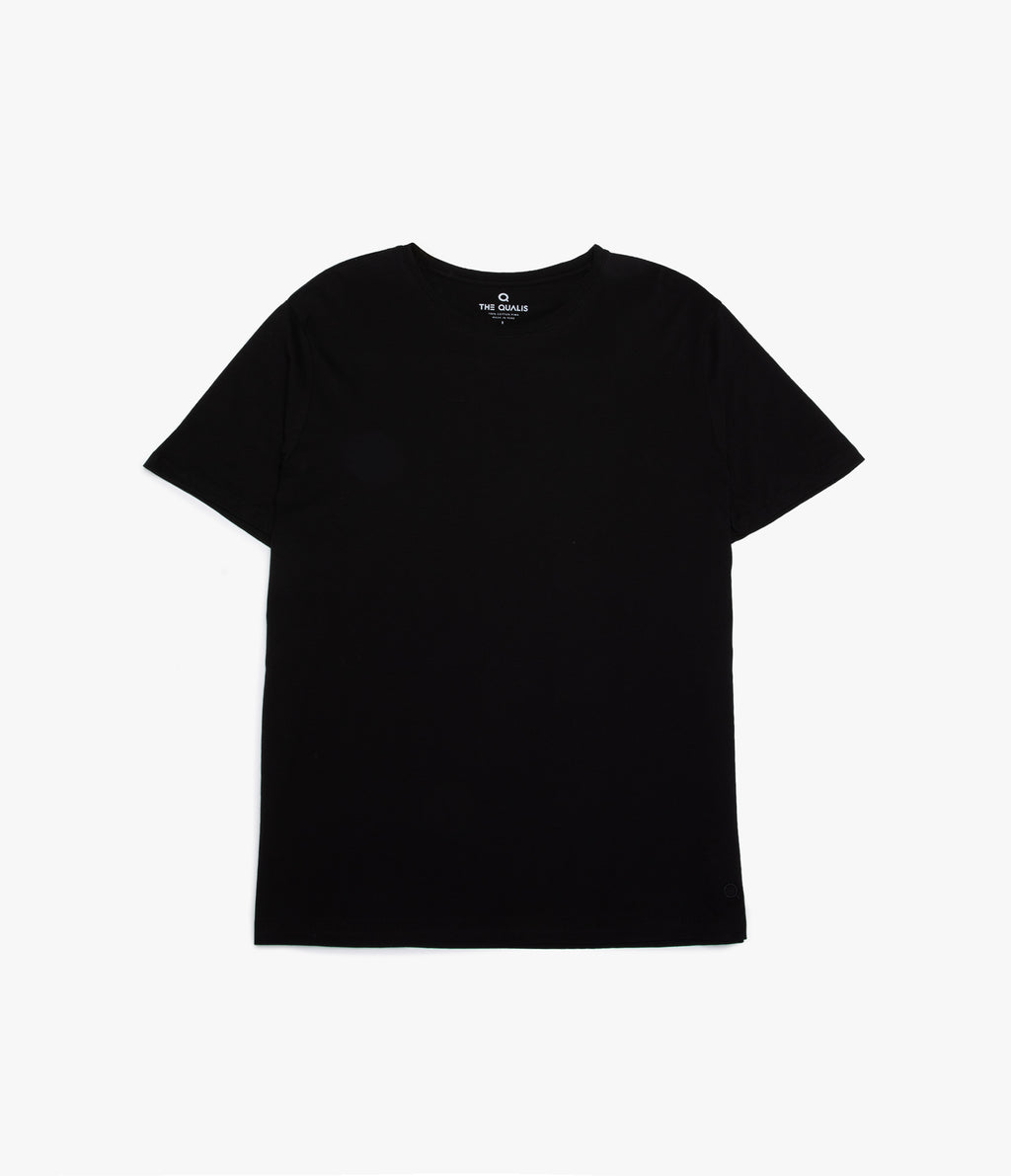 Polera Básica Hombre 100% algodón Pima Negra