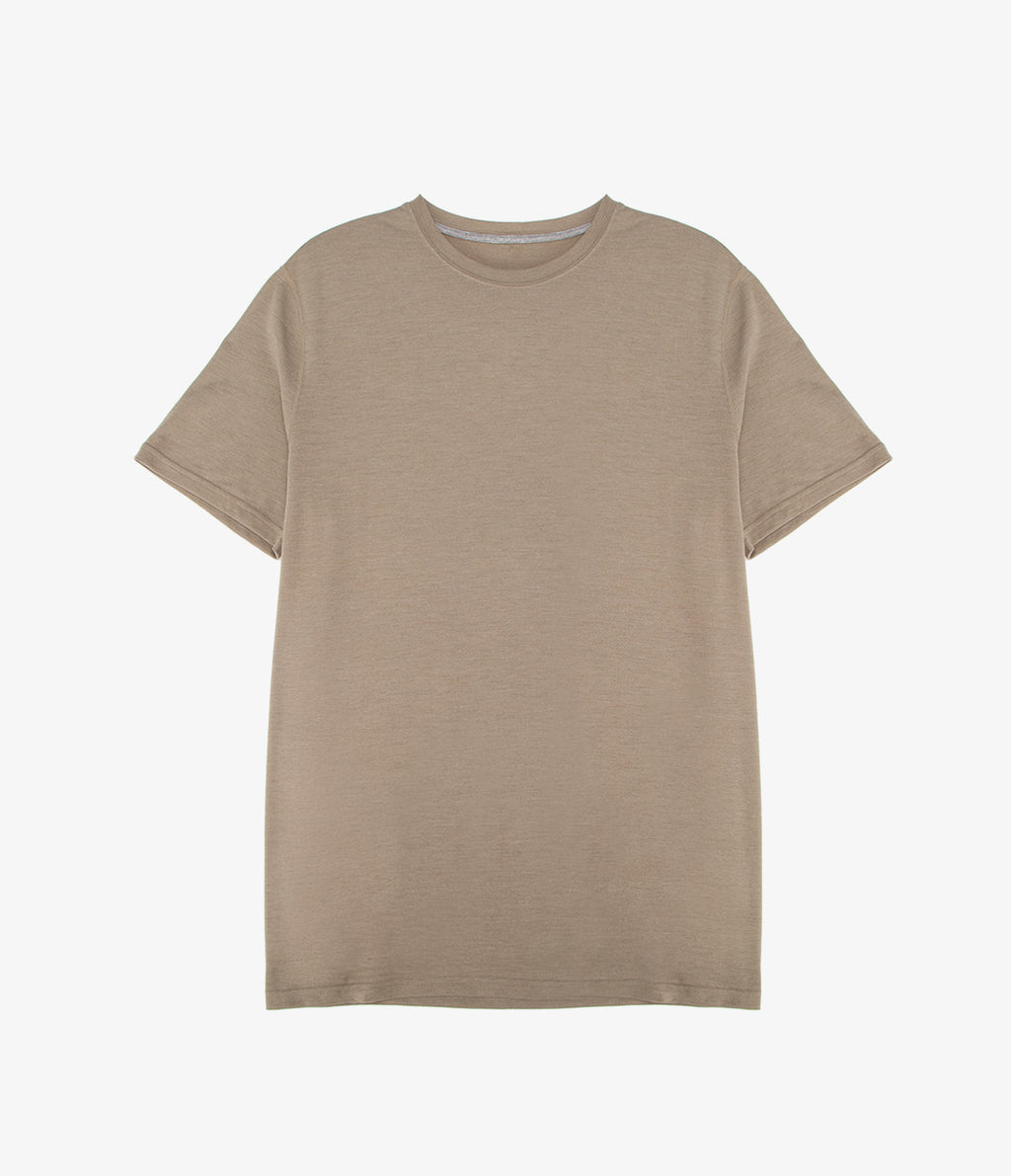 Polera hombre manga corta Dry-Fit Core Verde Oliva