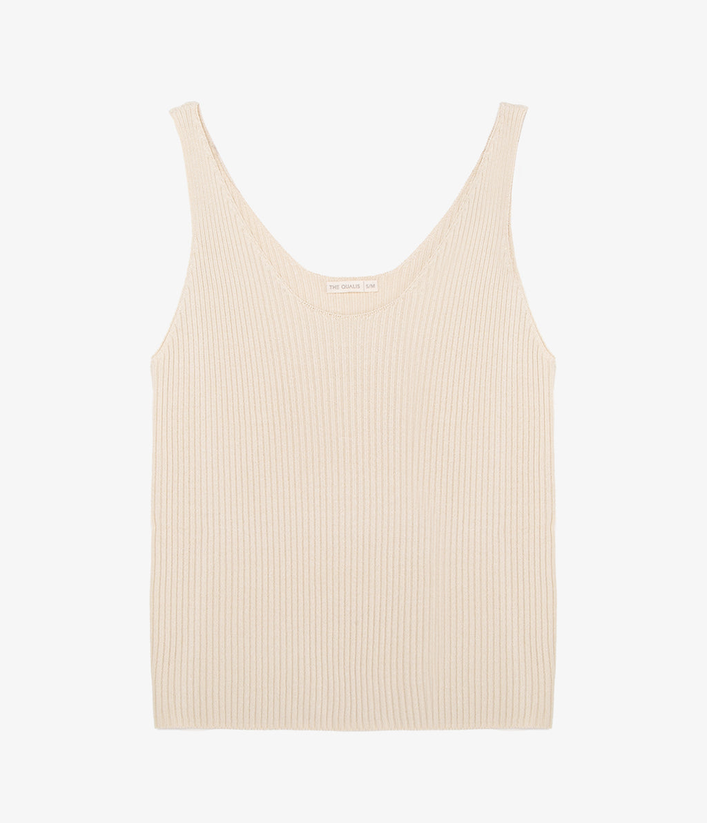 Top Mujer Viscosa Italiana Beige