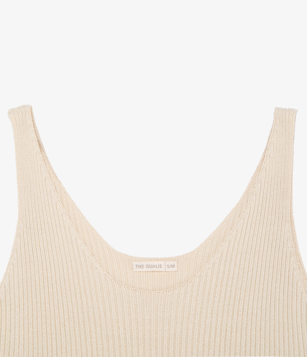 Top Mujer Viscosa Italiana Beige