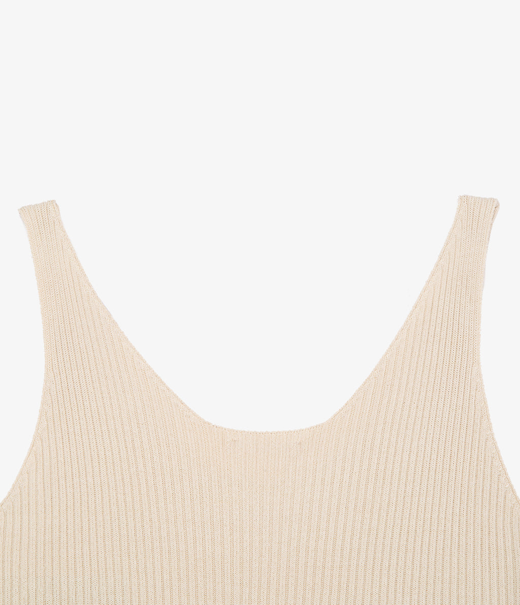 Top Mujer Viscosa Italiana Beige