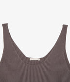 Top Mujer Viscosa Italiana Tabaco