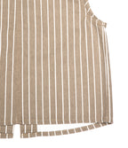 Top Mujer Denim 100% Algodón Rayado Beige