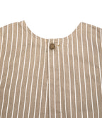 Top Mujer Denim 100% Algodón Rayado Beige