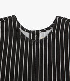 Top Mujer Denim 100% Algodón Rayado Gris Marengo