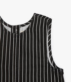 Top Mujer Denim 100% Algodón Rayado Gris Marengo