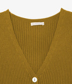 Top Mujer Tejido Botones Pistacho