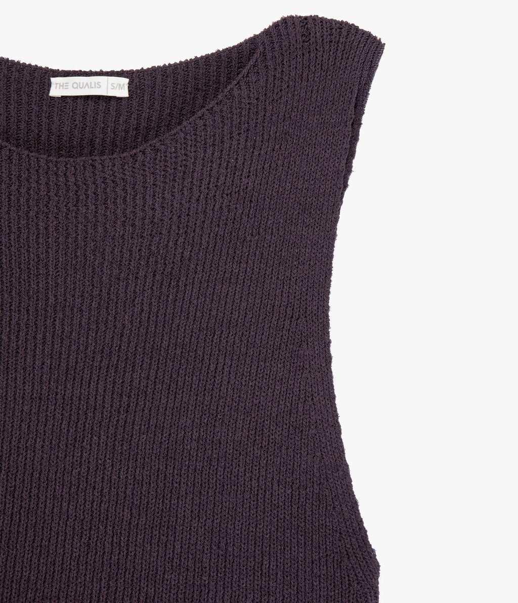Top Mujer Tejido Stella Morado