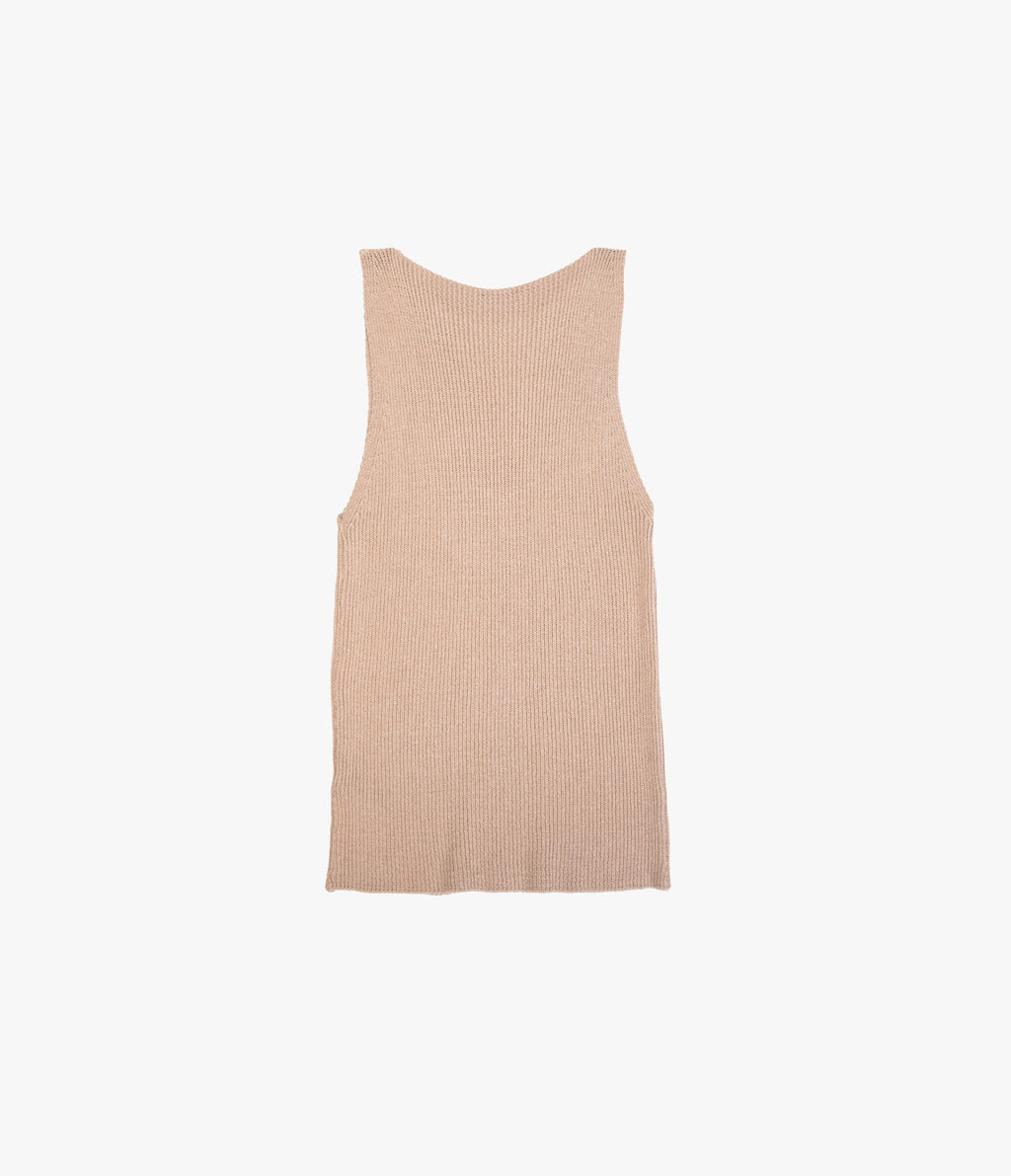 Top Mujer Tejido Stella Beige