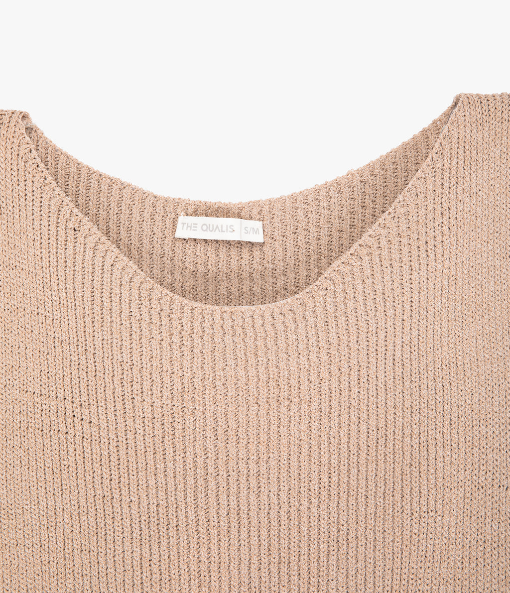 Top Mujer Tejido Stella Beige