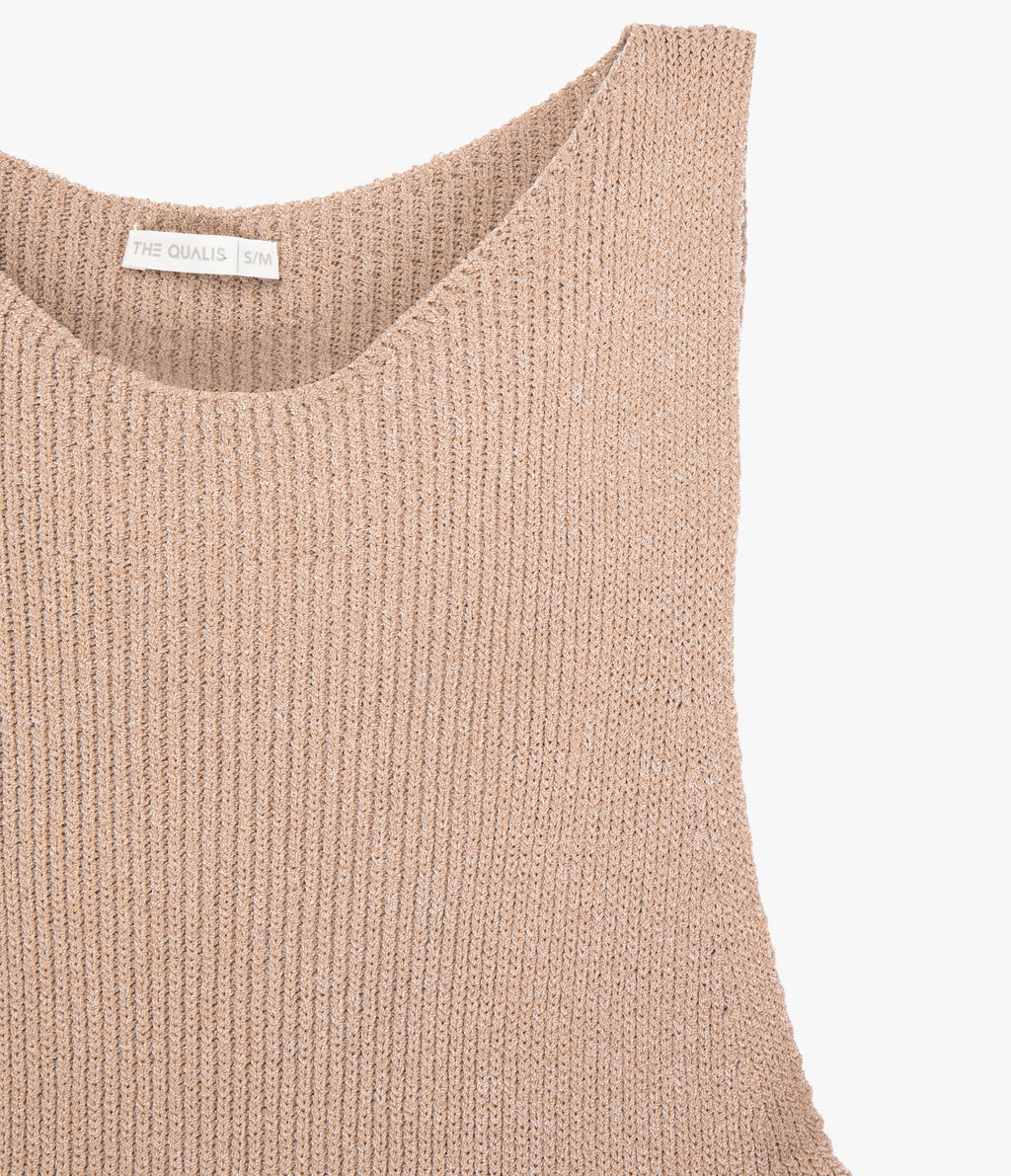 Top Mujer Tejido Stella Beige