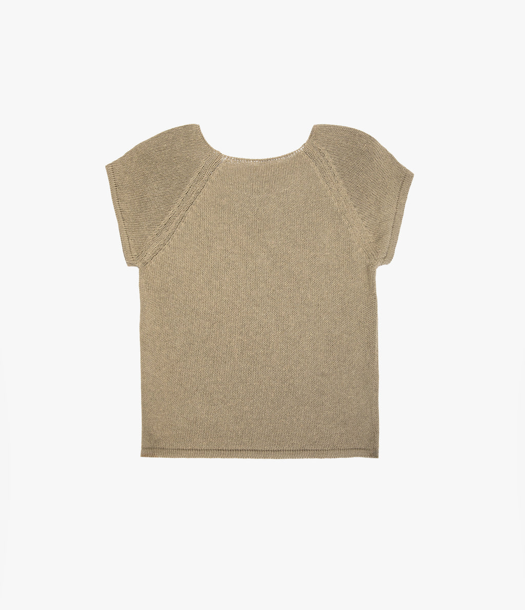 Polera Mujer Tejida Algodón Lia Verde Oliva