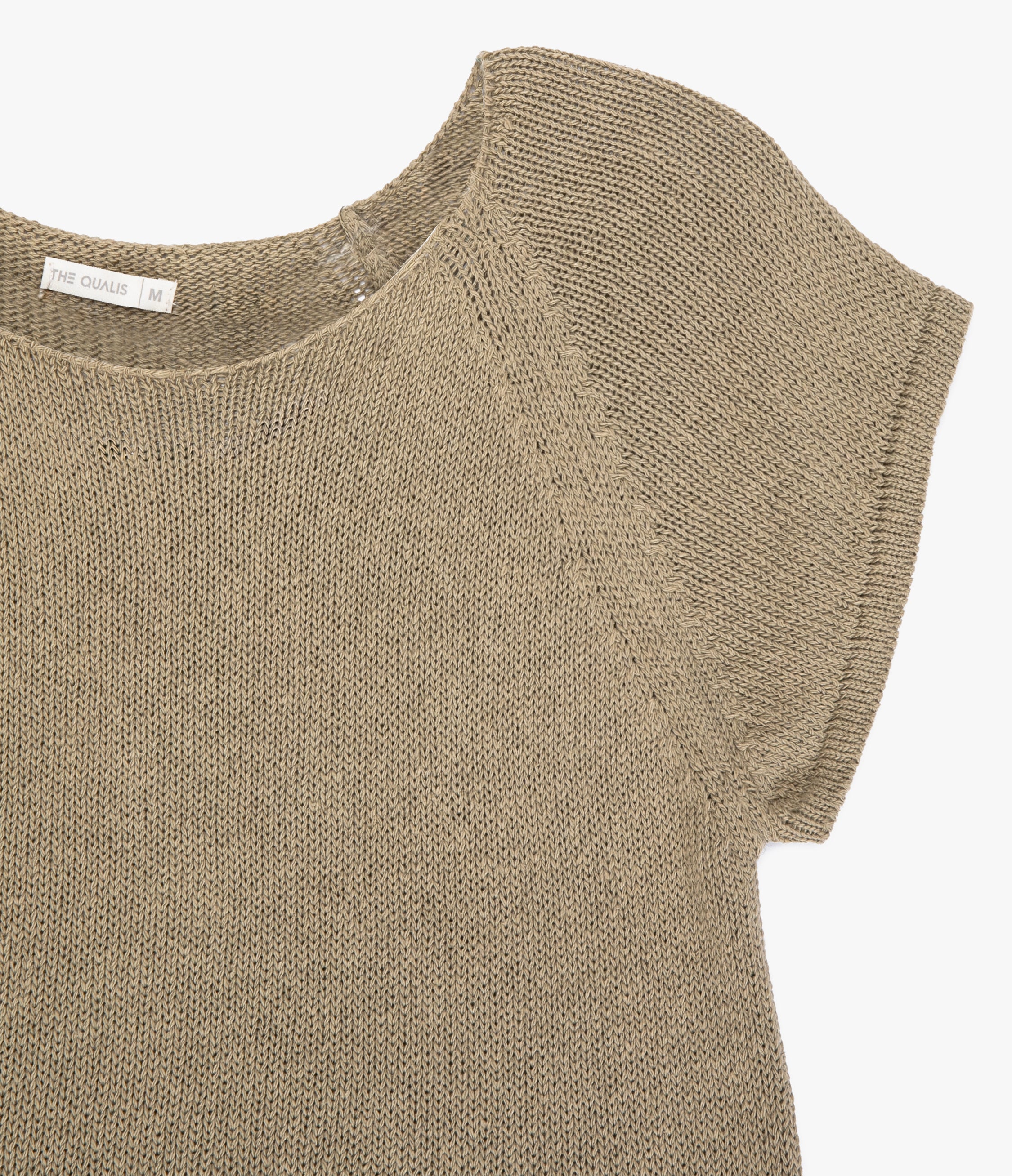 Polera Mujer Tejida Algodón Lia Verde Oliva