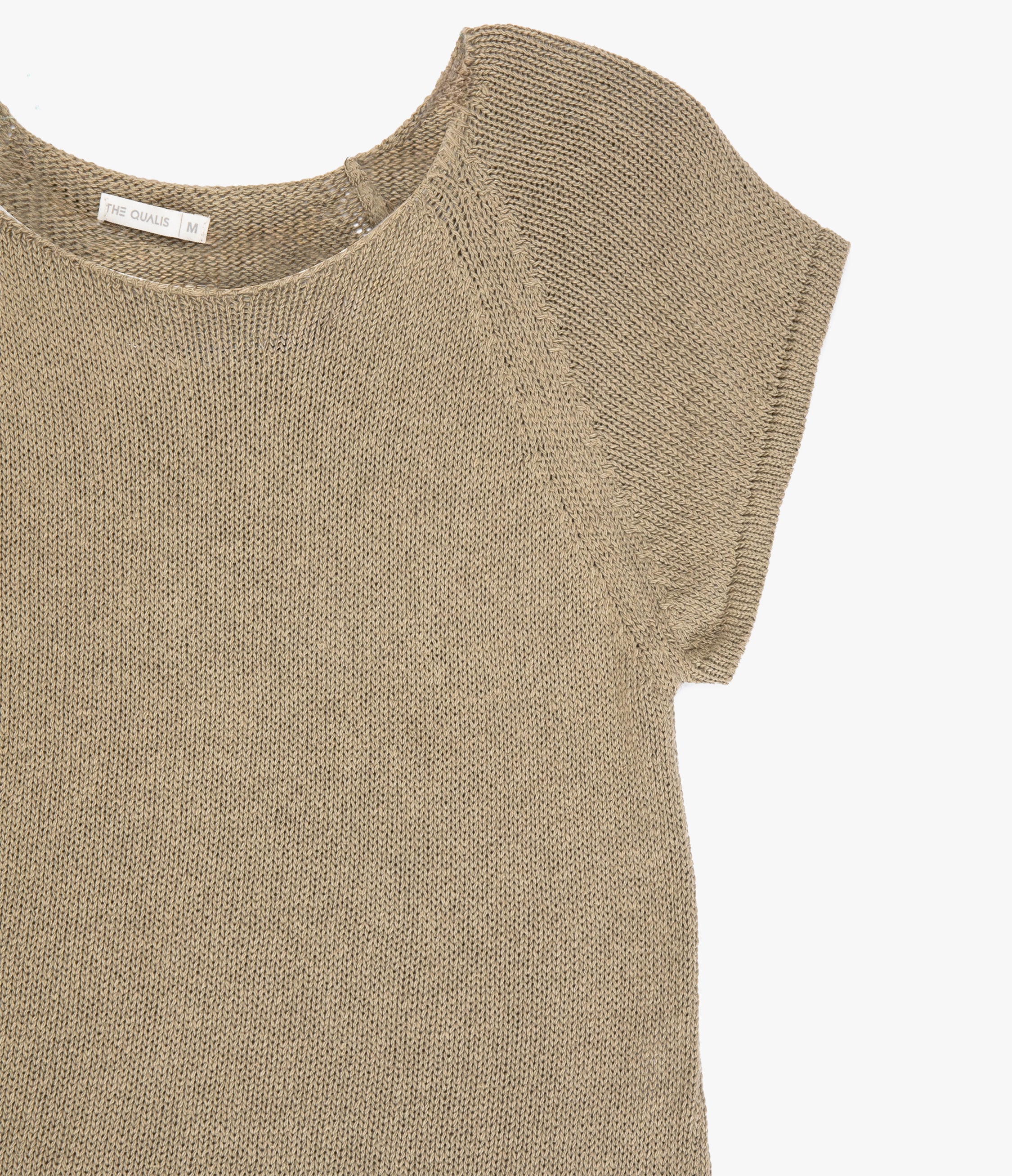 Polera Mujer Tejida Algodón Lia Verde Oliva
