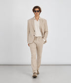 Pantalón Hombre Lino Sam Café
