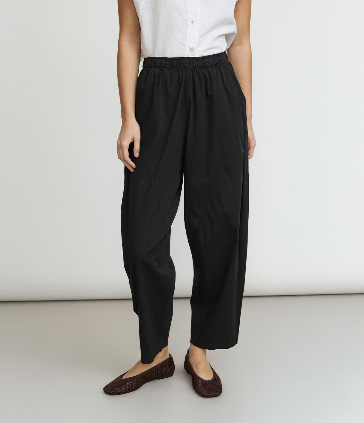 Pantalón Mujer Baggy Algodón Parma Negro