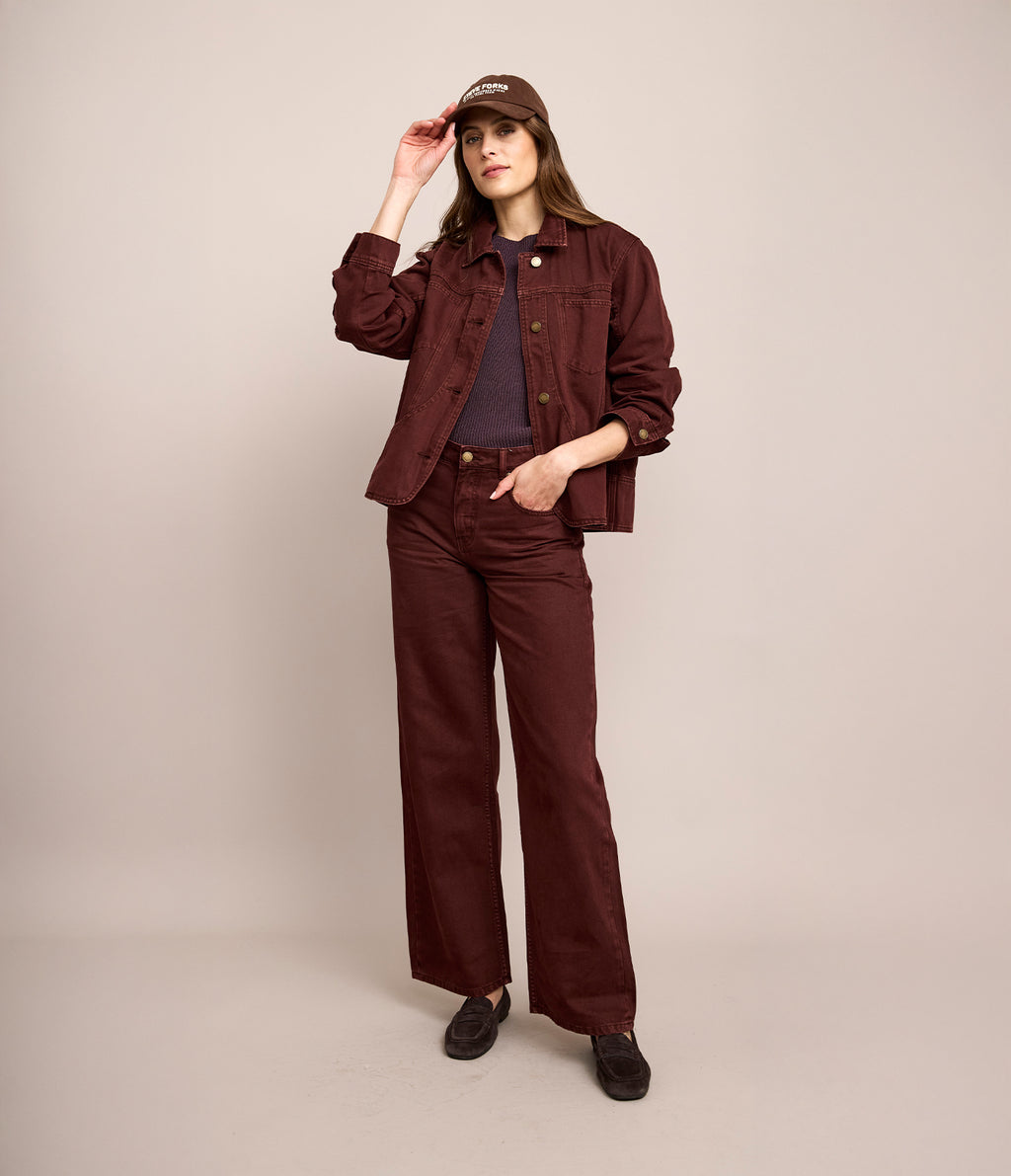 Pantalón Denim Emma Burdeo