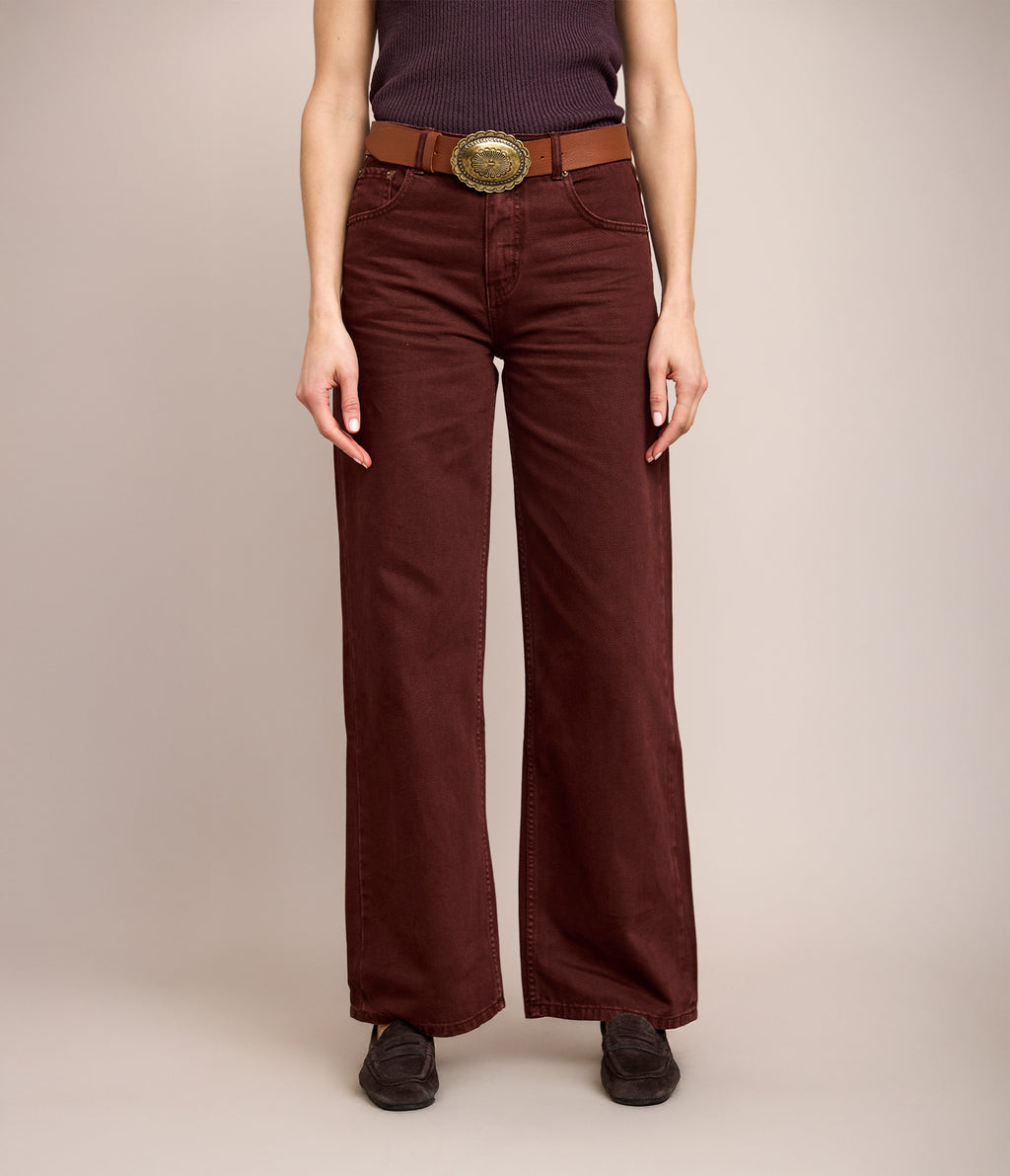 Pantalón Denim Emma Burdeo