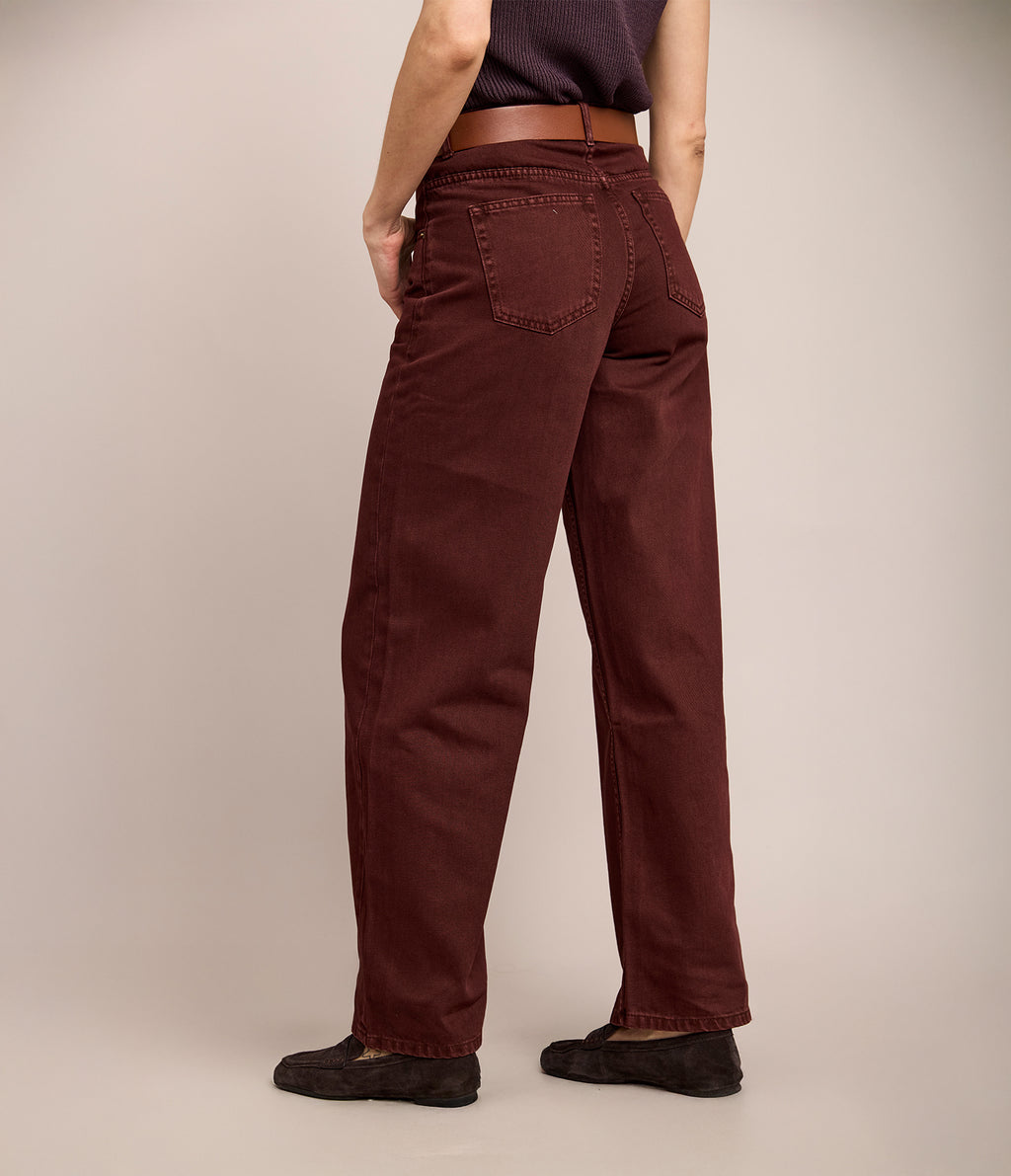 Pantalón Denim Emma Burdeo