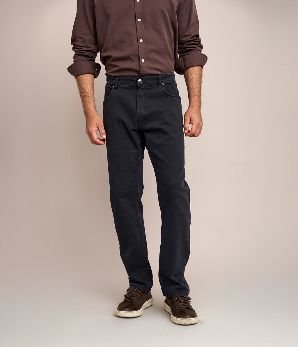 Pantalón Hombre Denim Azul Oscuro