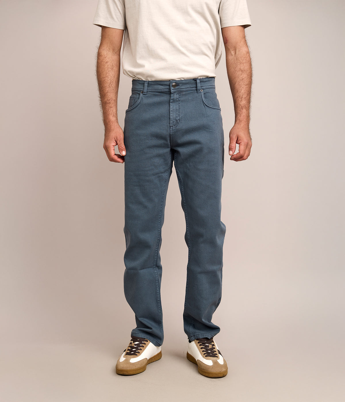Pantalón Hombre Denim Azul Claro