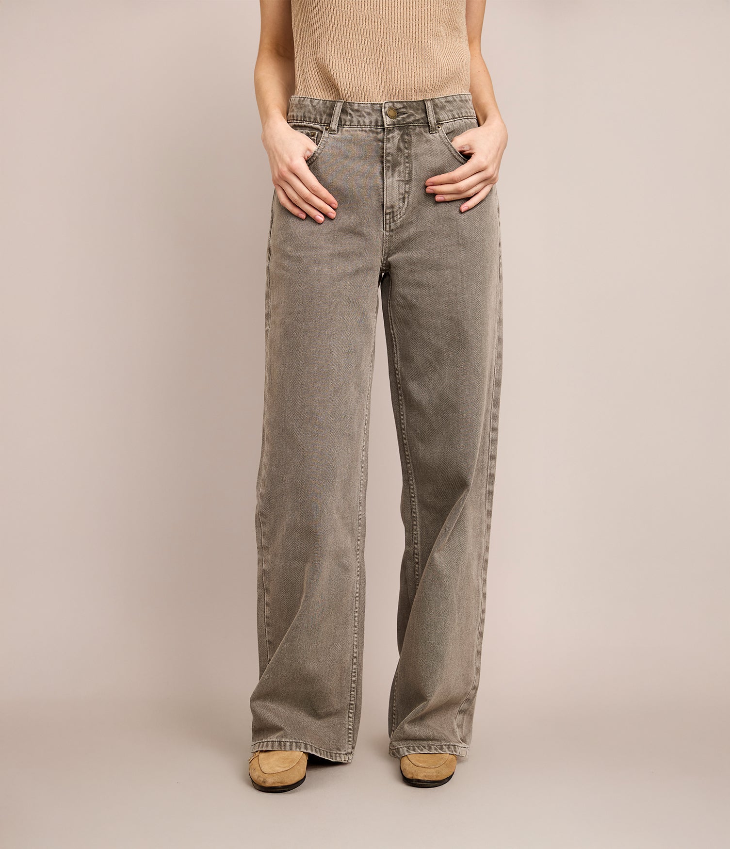 Pantalón Denim Emma Verde Oliva