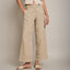 Pantalón Mujer 100% Lino Firenze Beige