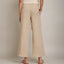 Pantalón Mujer 100% Lino Firenze Beige
