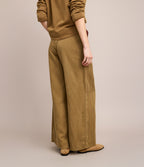 Pantalón Mujer Sastrero Lyocell Lino Alana Beige