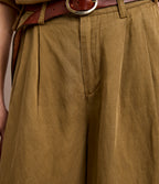 Pantalón Mujer Sastrero Lyocell Lino Alana Beige