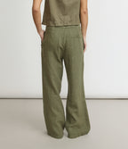 Pantalón Mujer Lino Milan Verde