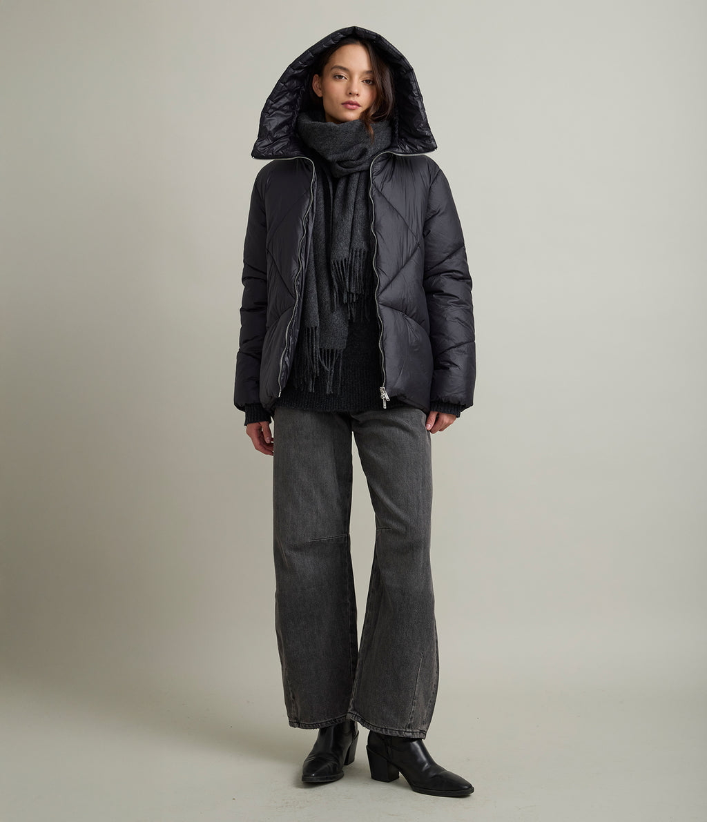Parka Mujer Puffa Negra