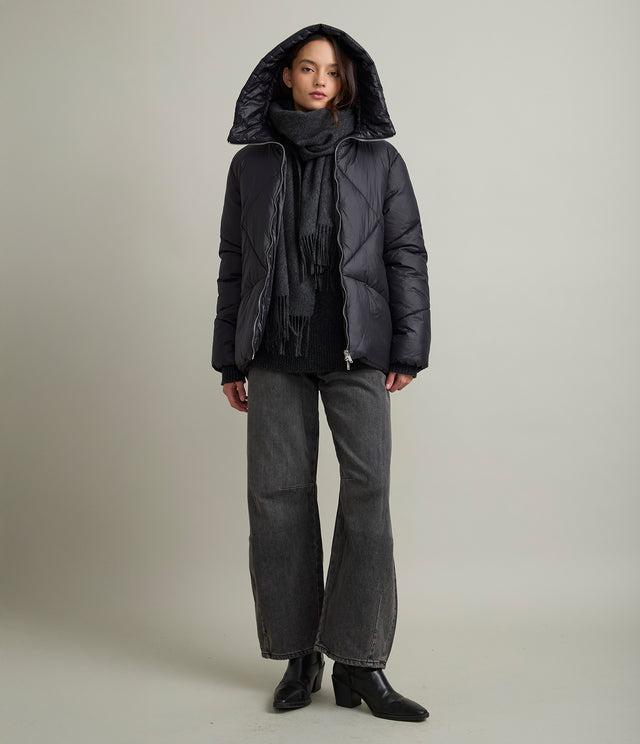 Parka Mujer Puffa Negra